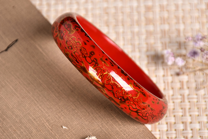 O1CN01OGLEWI1zu5PDf9aqj 883006773 Mouli Intangible Cultural Heritage Lacquer Bracelet Lacquerware Wood Bracelet Original Jewelry Gift Jewelry Handmade Retro China